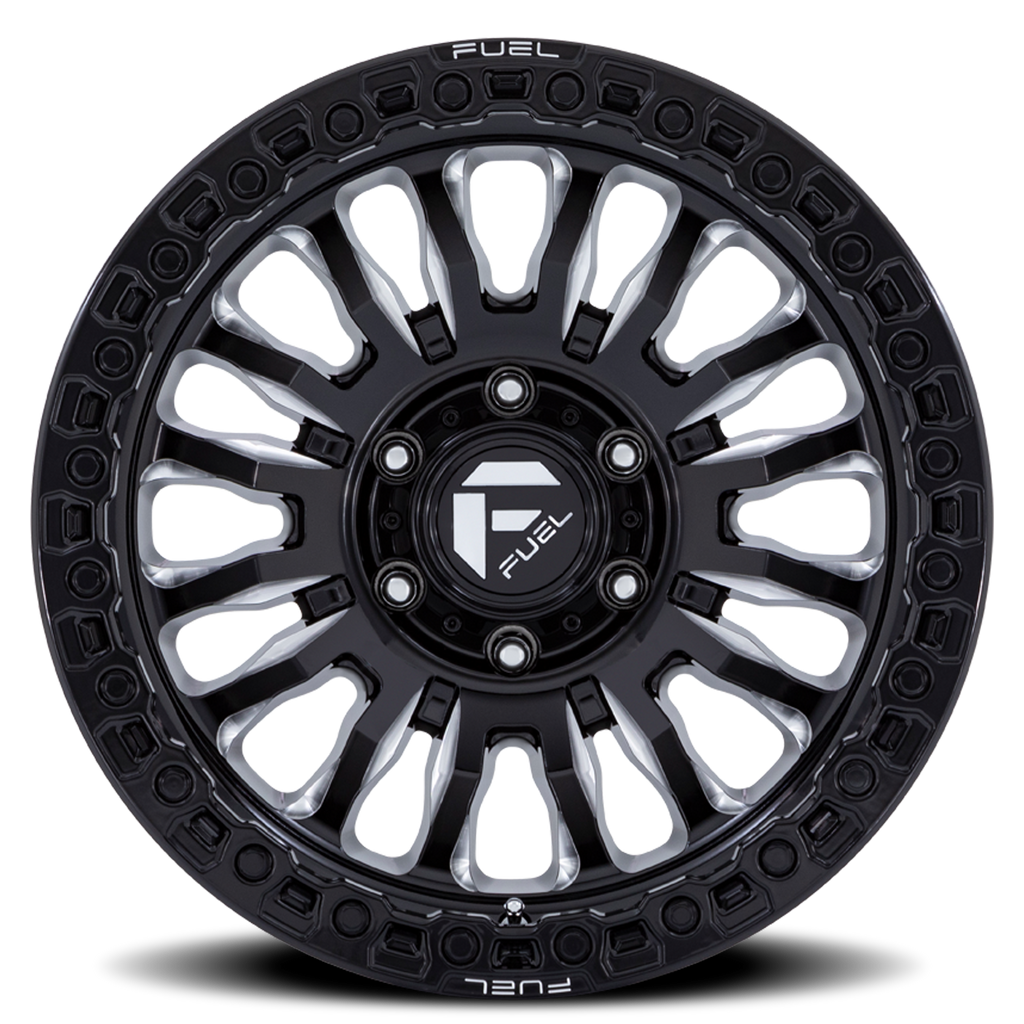 Aluminum Wheels 18X9 Rincon SBL FC857BE  Gloss Black Milled Fuel Off Road Wheels