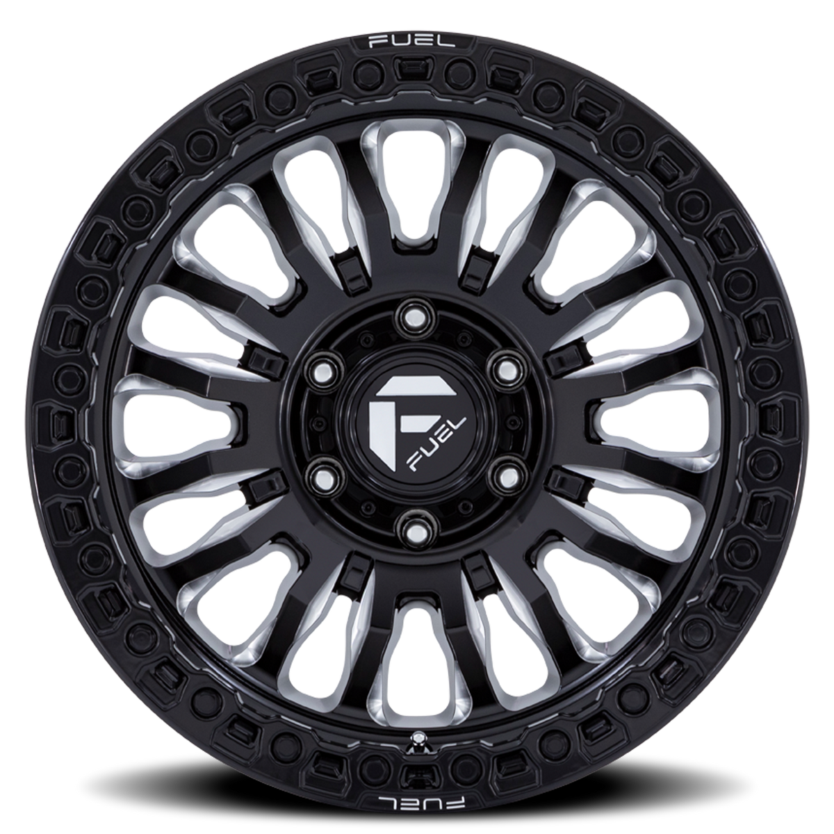 Aluminum Wheels 18X9 Rincon SBL FC857BE  Gloss Black Milled Fuel Off Road Wheels