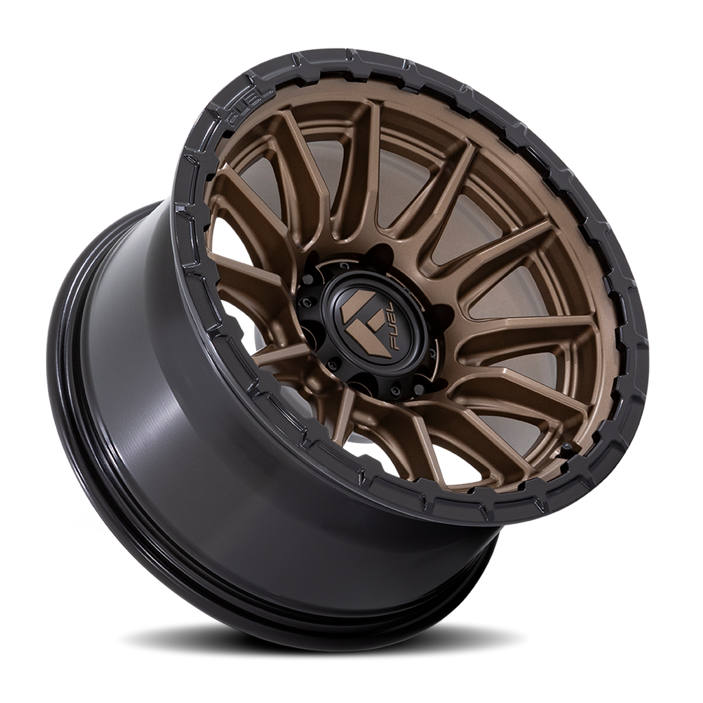 Aluminum Wheels 17X9 Piston FC866 ZB Matte Bronze/Gloss Black Lip Fuel Off Road Wheels