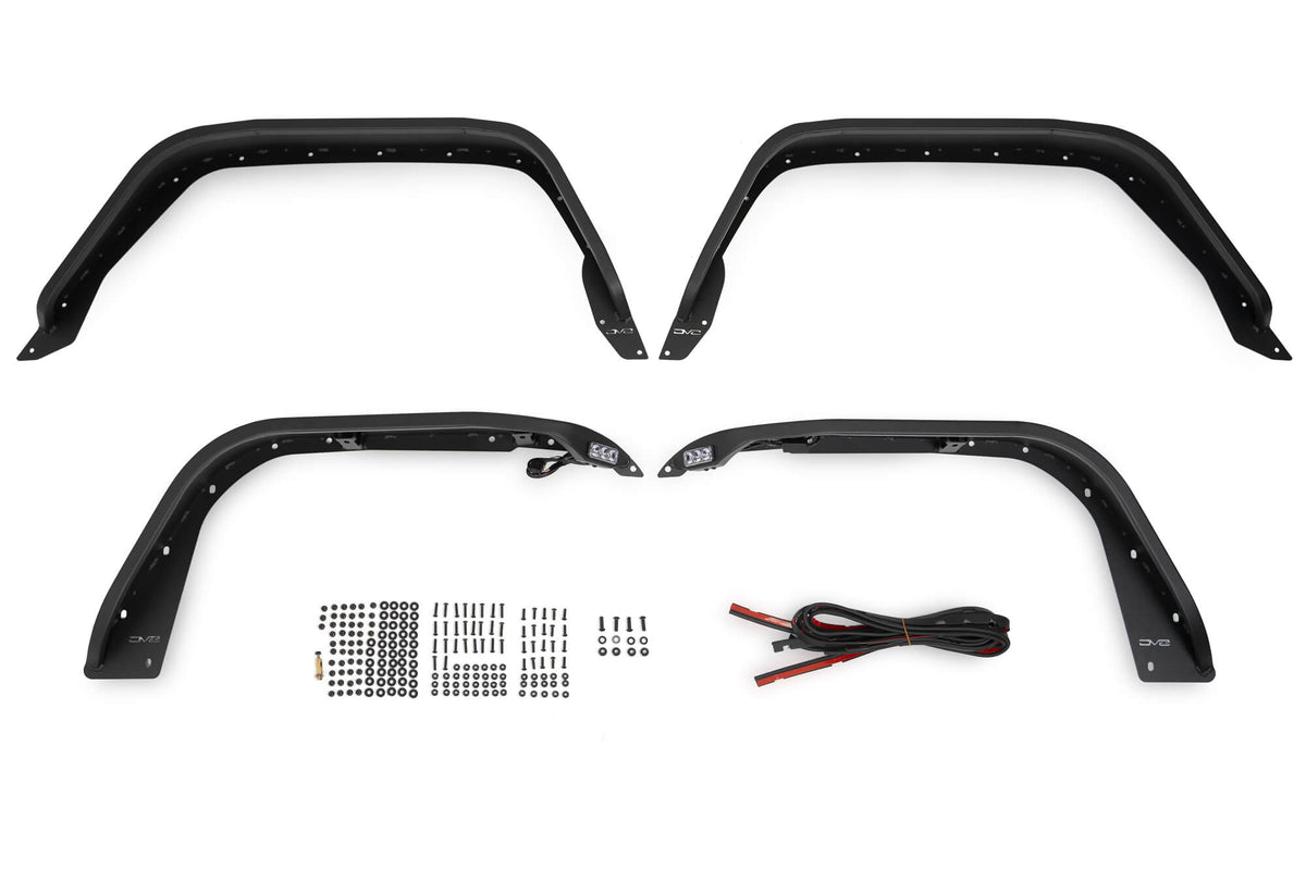 2020 2025 Jeep Gladiator JT Slim Fender Flares DV8 Offroad