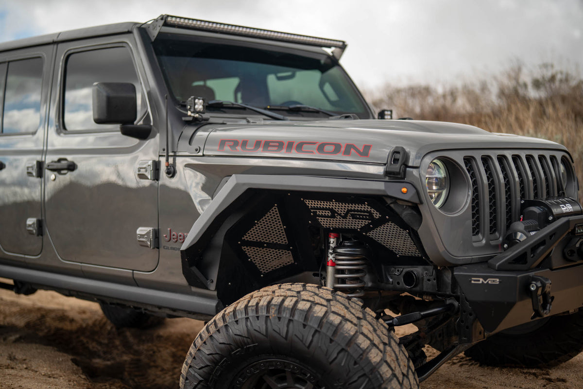 2020 2025 Jeep Gladiator JT Armor Fender Flares DV8 Offroad
