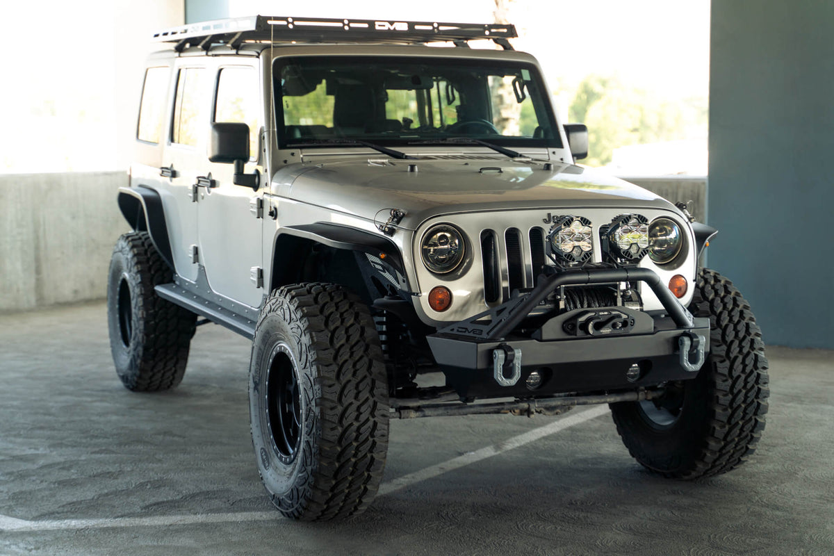 2007 2018 Jeep Wrangler JK JKU Slim Fender Flares DV8 Offroad