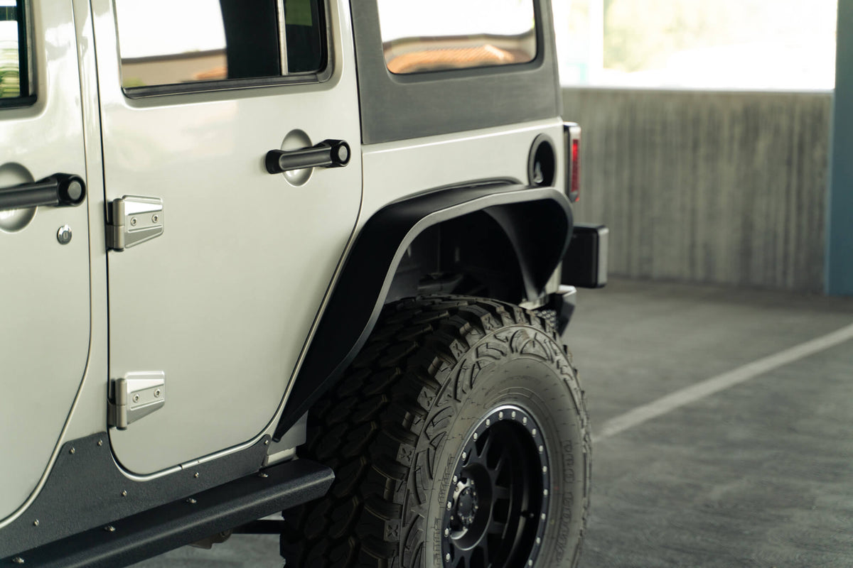 2007 2018 Jeep Wrangler JK JKU Slim Fender Flares DV8 Offroad