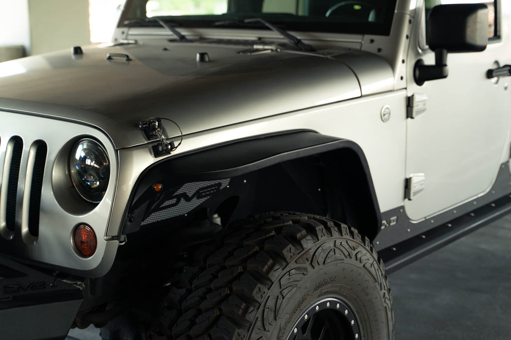 2007 2018 Jeep Wrangler JK JKU Slim Fender Flares DV8 Offroad