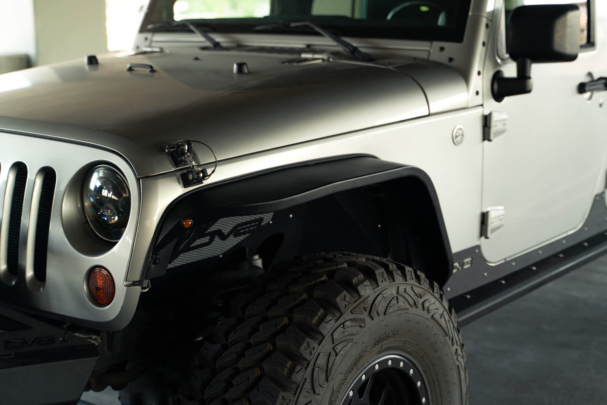 2007 2018 Jeep Wrangler JK JKU Slim Fender Flares DV8 Offroad