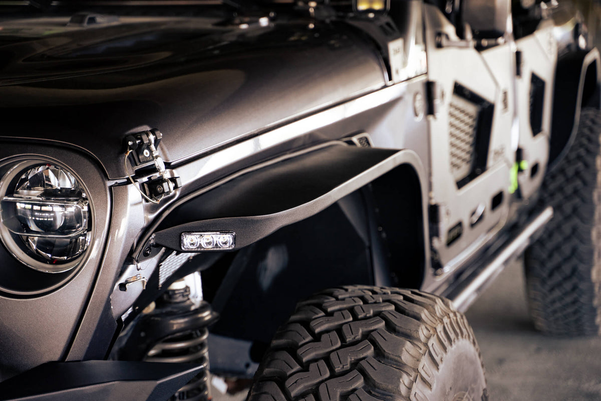 2018 2025 Jeep Wrangler JL JLU Slim Fender Flares DV8 Offroad