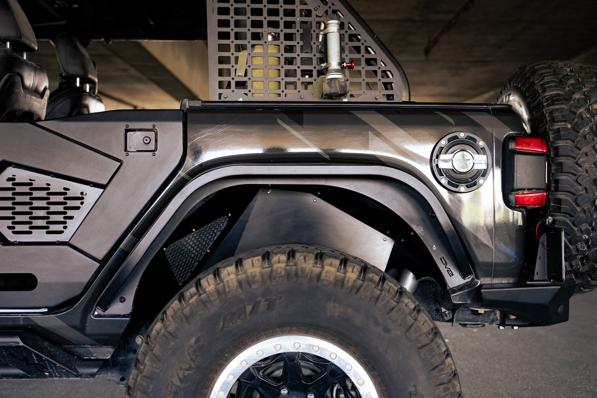 2018 2025 Jeep Wrangler JL JLU Slim Fender Flares DV8 Offroad