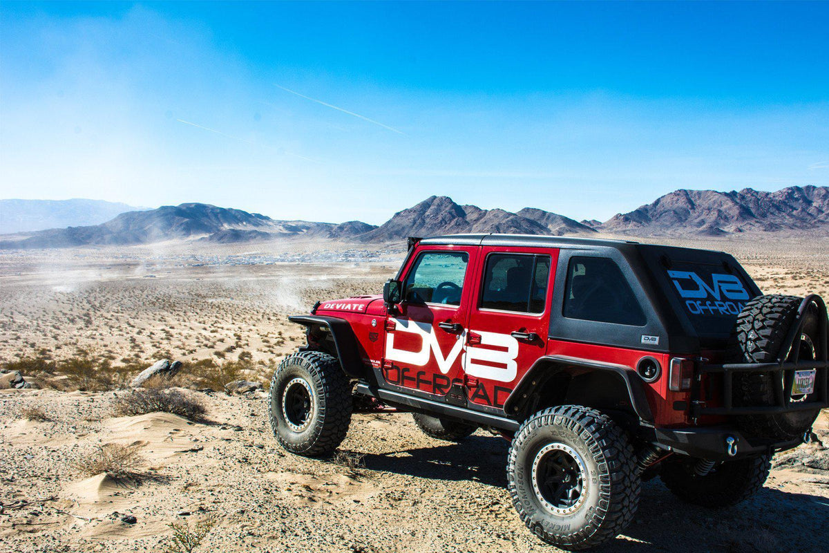 2007 2018 Jeep Wrangler JK JKU Wide Fender Flares Front and Rear DV8 Offroad
