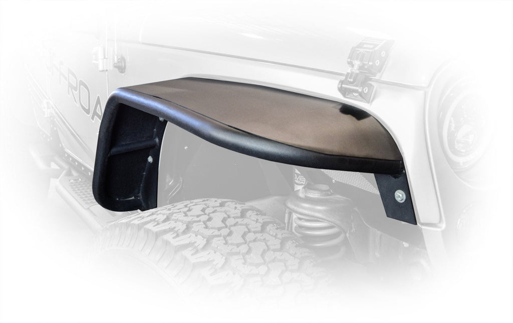 2007 2018 Jeep Wrangler JK JKU Wide Fender Flares Front and Rear DV8 Offroad