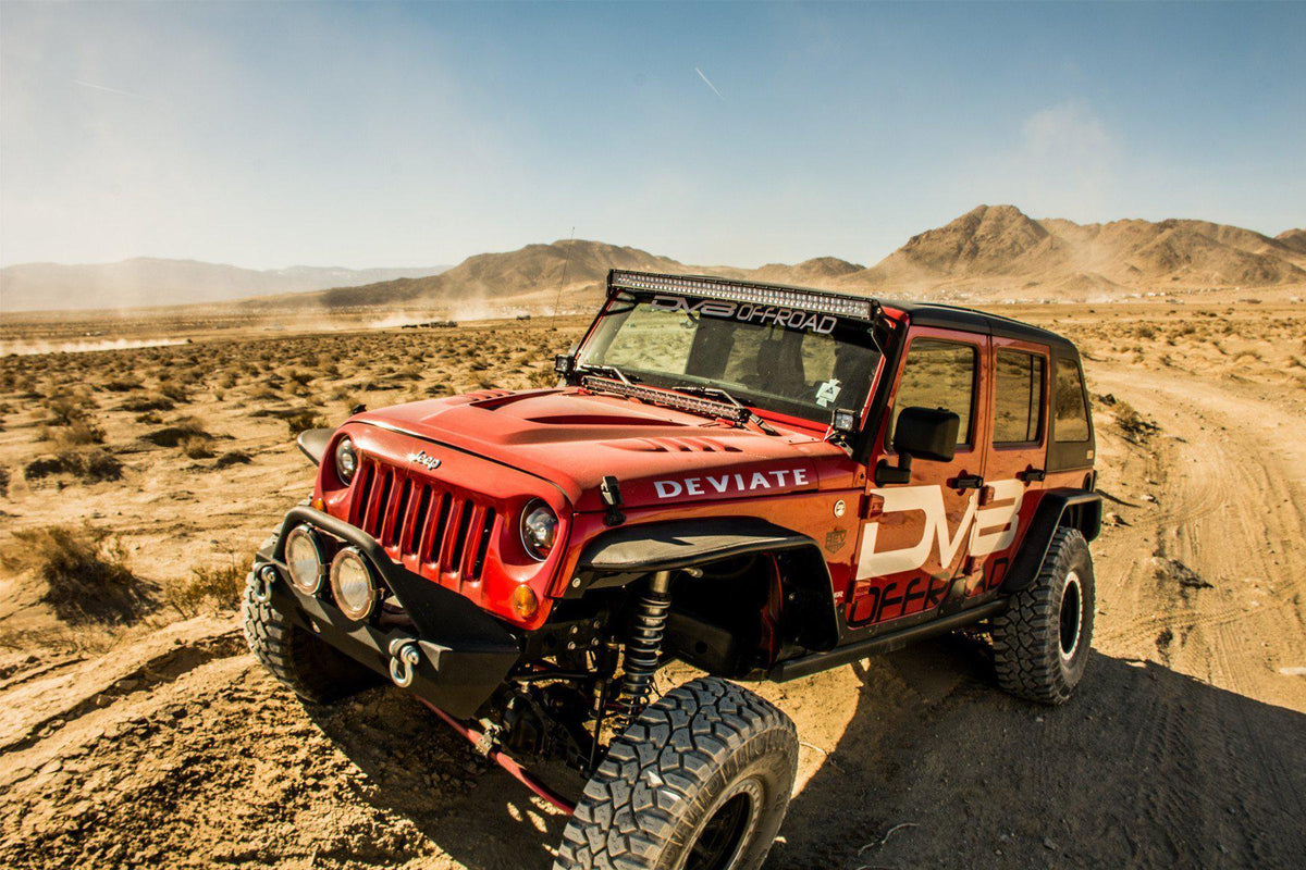 2007 2018 Jeep Wrangler JK JKU Wide Fender Flares Front and Rear DV8 Offroad