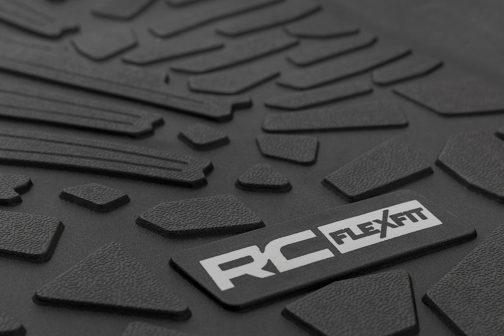 Flex Fit Floor Mats FR 2 Door Jeep Wrangler JL 4WD (2018-2026) Rough Country