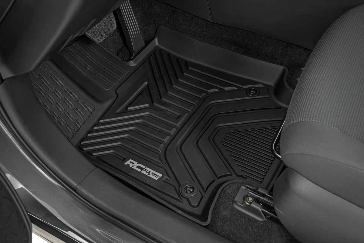 Flex-Fit Floor Mats Front & Rear Toyota RAV4 2WD/4WD (2019-2025) Rough Country