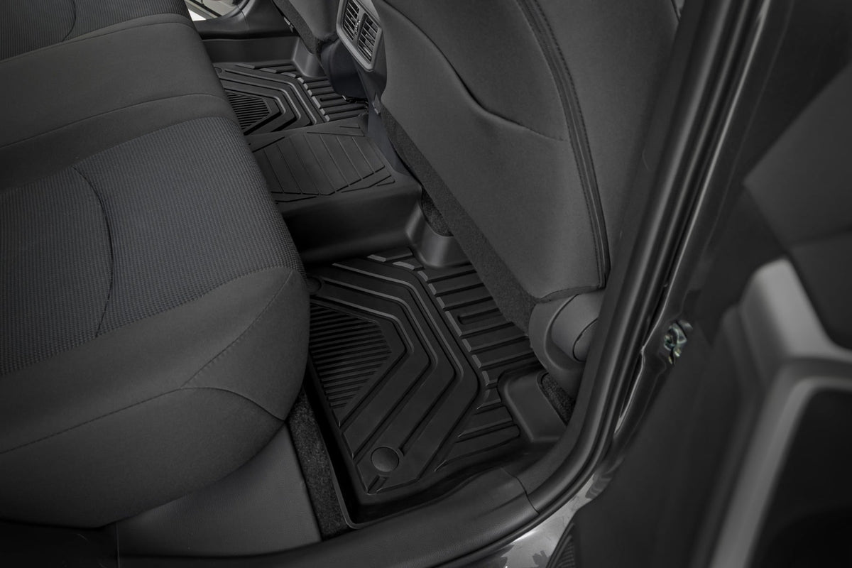 Flex-Fit Floor Mats Front & Rear Toyota RAV4 2WD/4WD (2019-2025) Rough Country