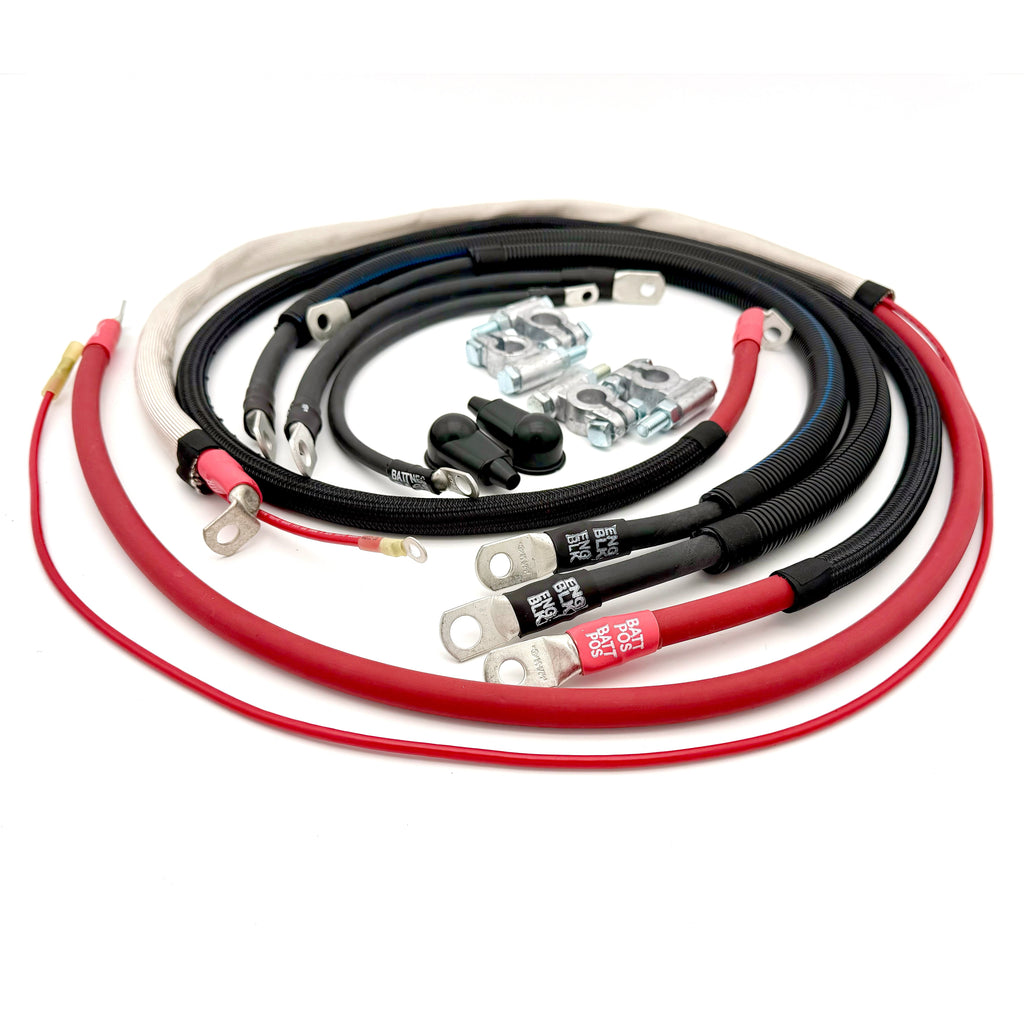 2008-2010 Ford F250/F350 2/0 Gauge Battery Cable Kit Power Stroke 6.4 Diesel Straight Battery Cable Big7Kits