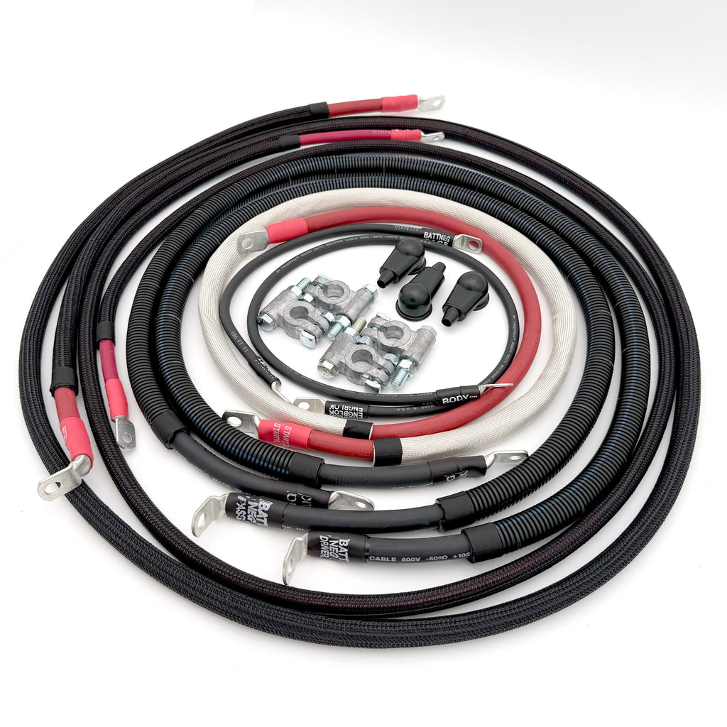 2011-2016 Ford F-250/F-350 Superduty Battery Cable Kit Power Stroke 6.7 Diesel 2/0 Gauge Straight Battery Cable Big7Kits