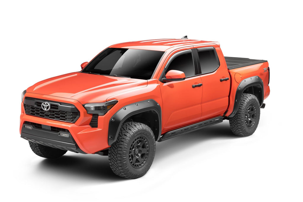 Frame Mounted Steel Sliders Textured Black 2024-2026 Toyota Tacoma Go Rhino