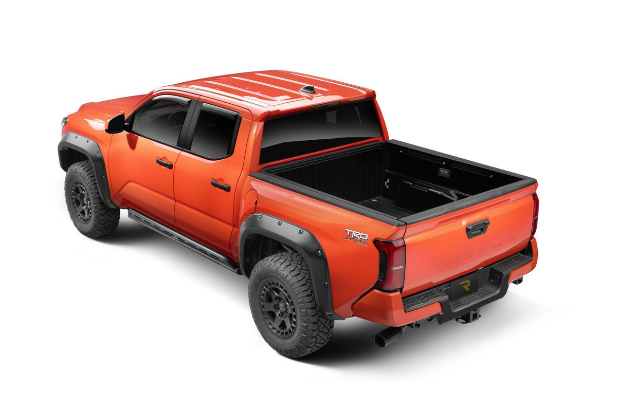 Frame Mounted Steel Sliders Textured Black 2024-2026 Toyota Tacoma Go Rhino