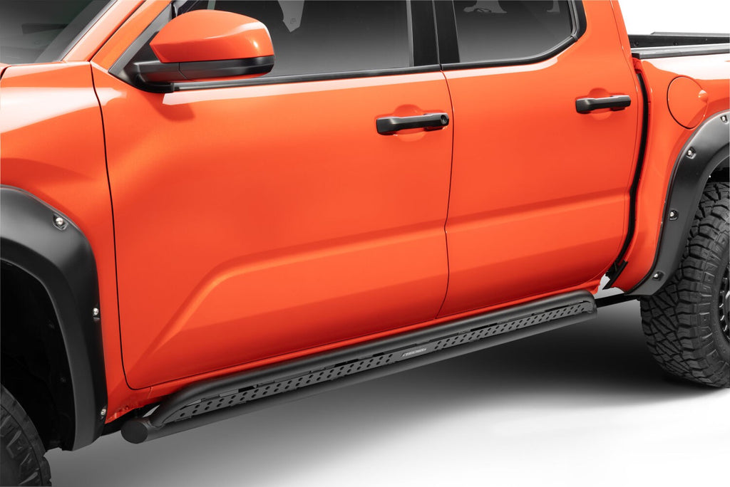 Frame Mounted Steel Sliders Textured Black 2024-2026 Toyota Tacoma Go Rhino