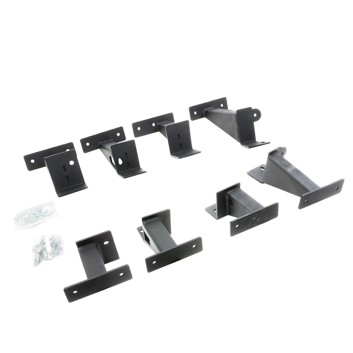 Dominator Extreme Frame Slider Mounting Brackets Only Textured Black 2020-2025 Jeep Gladiator Go Rhino