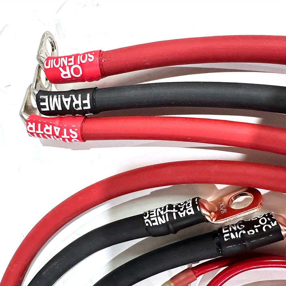 1992-1997 Ford F-Series Battery Cable Kit 7.5 Liter 460ci 1/0 Gauge Battery Cable Big7Kits