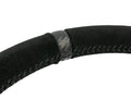 Heated Flat Suede Steering Wheel, Black PRP Seats
