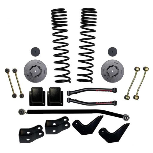 3.5 Inch Front Dual Rate Long Travel Coil Spring Lift Kit with Rear Metal Coil Spring Spacers and Shock Extensions 2020-2022 Jeep Gladiator JT Skyjacker