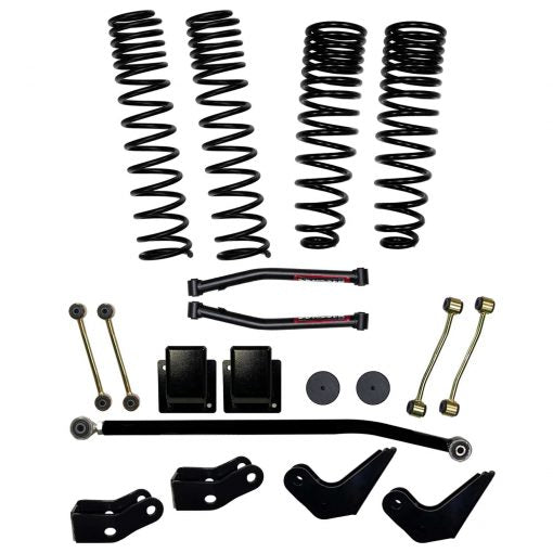 3.5 Inch Dual Rate Long Travel Coil Spring Lift Kit with Shock Extensions 2020-2022 Jeep Gladiator JT Skyjacker
