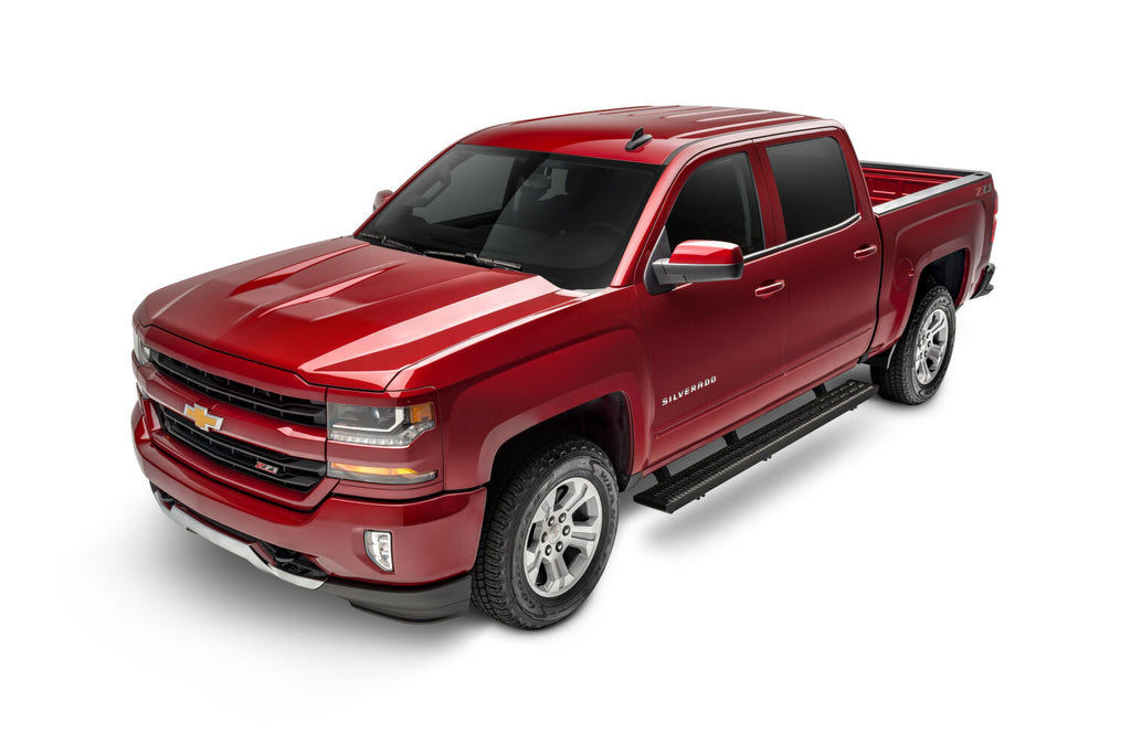 Growler Step System Cab Length (1 Step per Side) 7 Inch Board 2007-2018 Chevy Silverado/GMC Sierra 1500/2007-2019 2500 HD/3500 HD Crew Cab Gas Engine Textured Black NFab