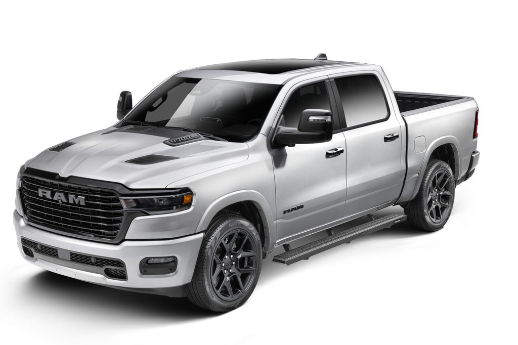 Growler Step System Cab Length (1 Step per Side) 7 Inch Board 2019-2025 (New Body Style) Ram 1500 Crew Cab Textured Black NFab