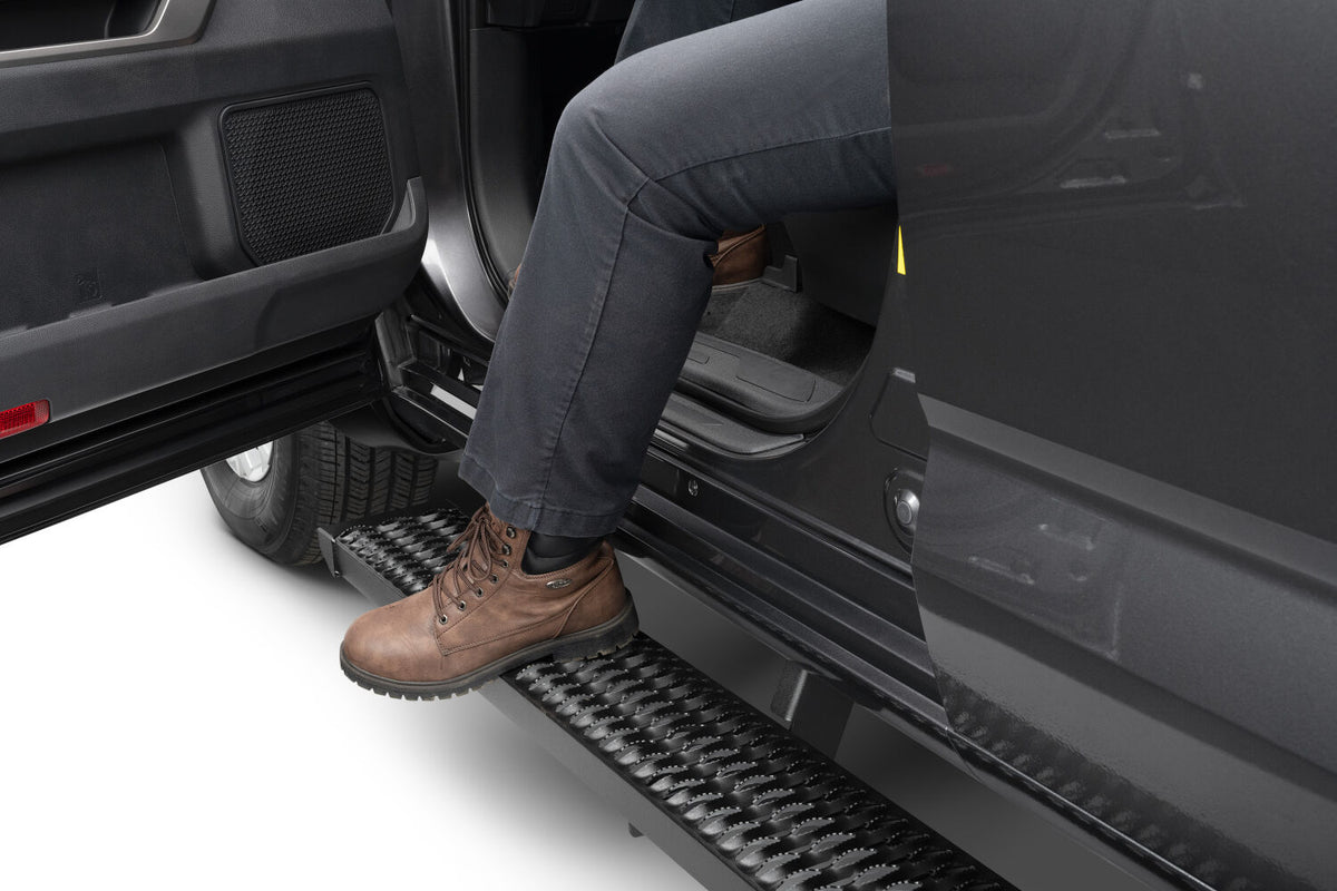 Growler Step System Cab Length (1 Step per Side) 7 Inch Board 2022-2025 Toyota Tundra CrewMax Textured Black NFab