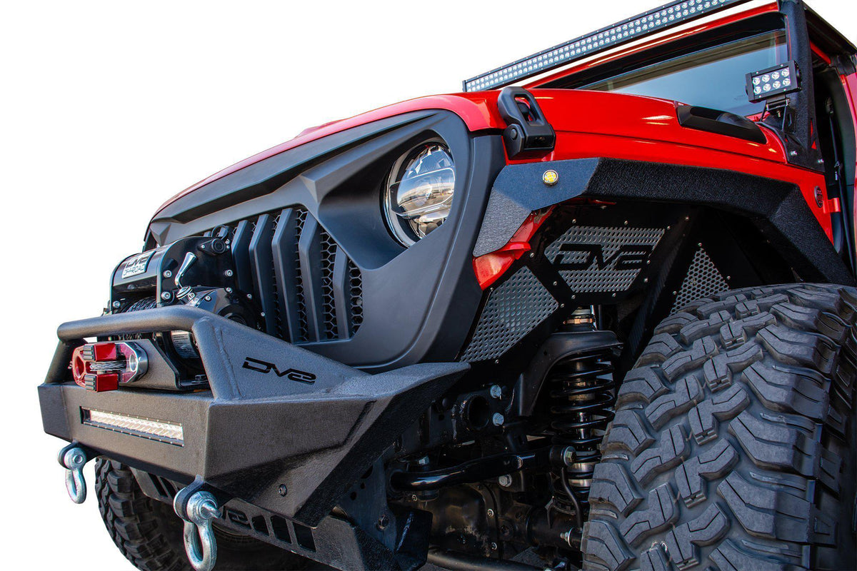 2018 2025 Jeep Gladiator JT Replacement Grille Black DV8 Offroad