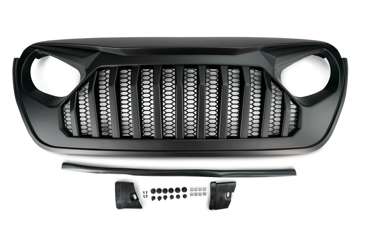 2018 2025 Jeep Gladiator JT Replacement Grille Black DV8 Offroad