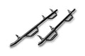 Nerf Step Bar Wheel-to-Wheel (2 Steps per Side) 3 Inch Main Tube Diameter 2003-2010 Hummer H2 Gloss Black NFab