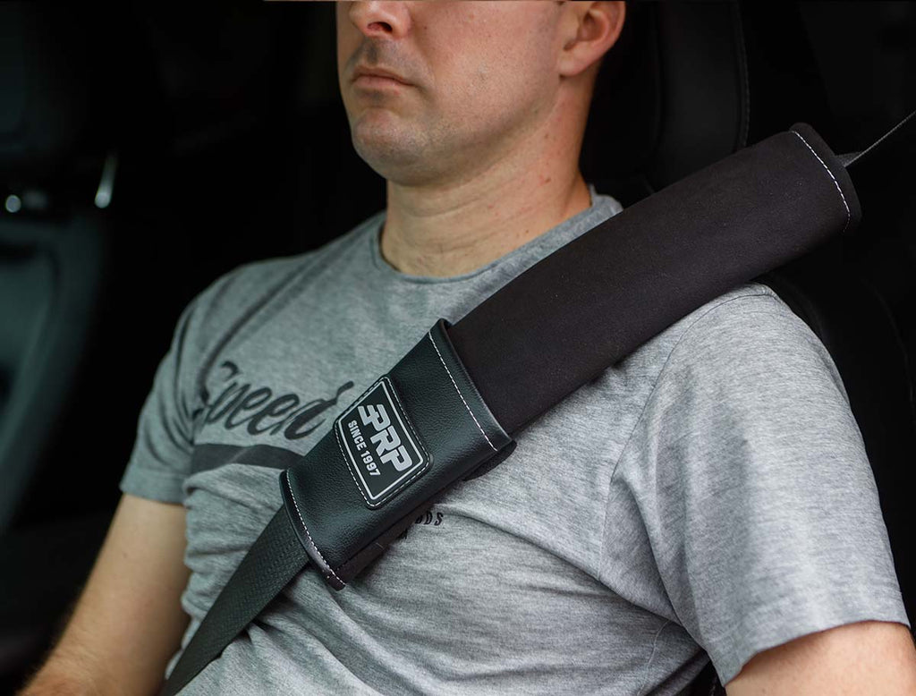 Seatbelt Pads w/ Pocket Black Trim PRP Seats