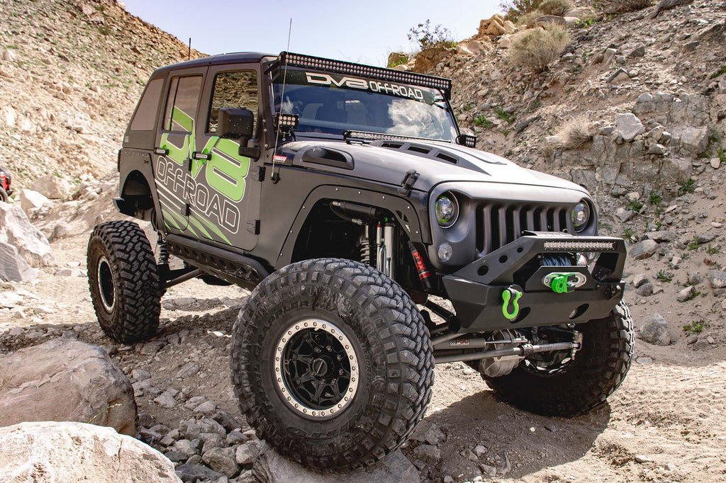 2007 2018 Jeep Wrangler Heat Dispersion Hood DV8 Offroad