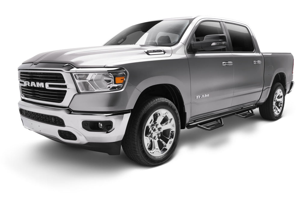 Podium Step LG Cab Length (2 Steps per Side) 3 Inch Main Tube Diameter 2019-2025 (New Body Style) Ram 1500 Crew Cab Textured Black NFab