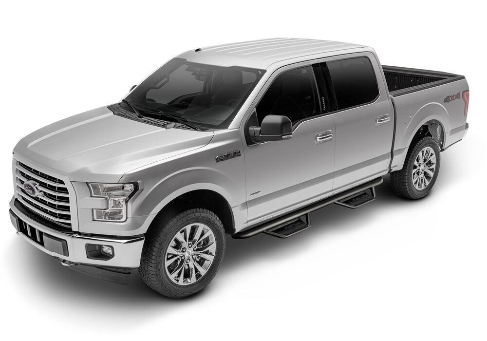 Podium Step LG Cab Length (2 Steps per Side) 3 Inch Main Tube Diameter 2017-2026 Ford F-250/350 SuperCab Textured Black NFab