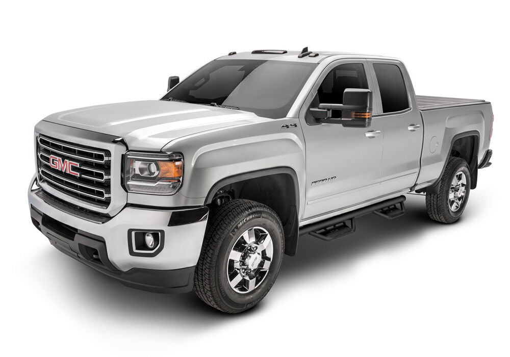 Podium Step LG Cab Length (2 Steps per Side) 3 Inch Main Tube Diameter 2015-2025 Chevy Colorado/GMC Canyon Crew Cab Textured Black NFab