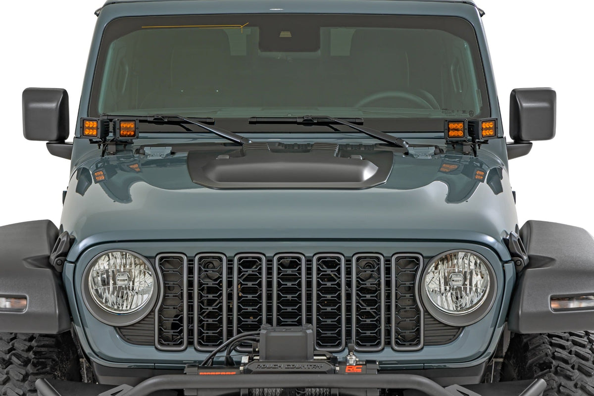 Hood Scoop Jeep Gladiator JT/Wrangler JL 4WD (2018-2026) Rough Country