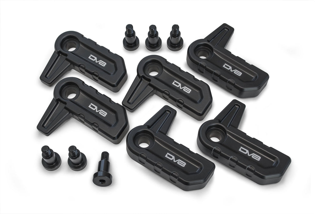2018 2025 Jeep Wrangler JL & Gladiator JT JLU Billet T Handles for Hard Top DV8 Offroad