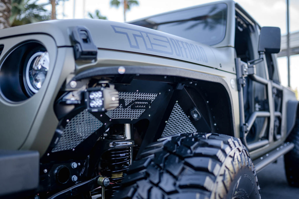 2018 2023 Jeep Wrangler JL JLU Gladiator JT Front Inner Fenders DV8 Offroad