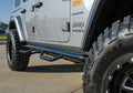 Nerf Step Bar Wheel-to-Wheel (2 Steps per Side) 3 Inch Main Tube Diameter 2018-2026 Jeep Wrangler JL 4-Door Gloss Black NFab