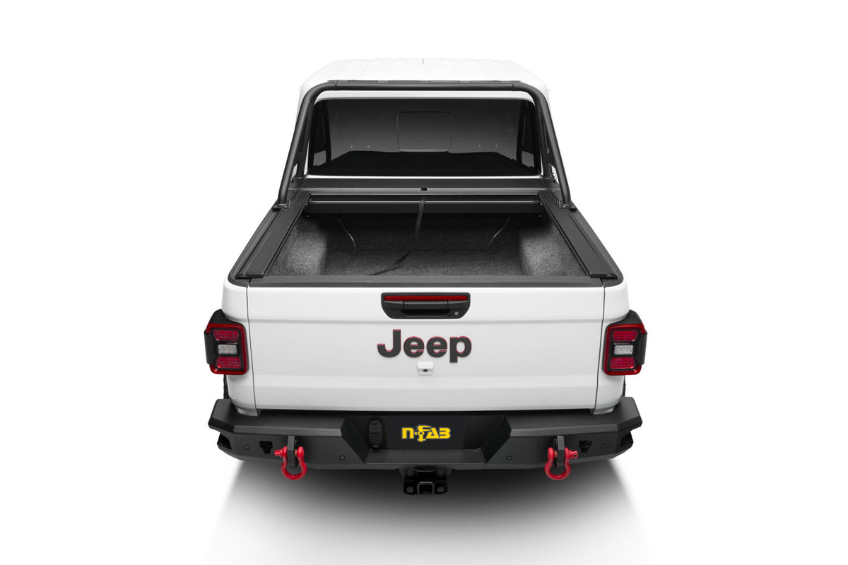 ARC Sports Bar 2020-2024 Jeep Gladiator TX Blk Works with Roll-N-Lock and Rugged Ridge Armis Retractable Bed Cover Only NFab