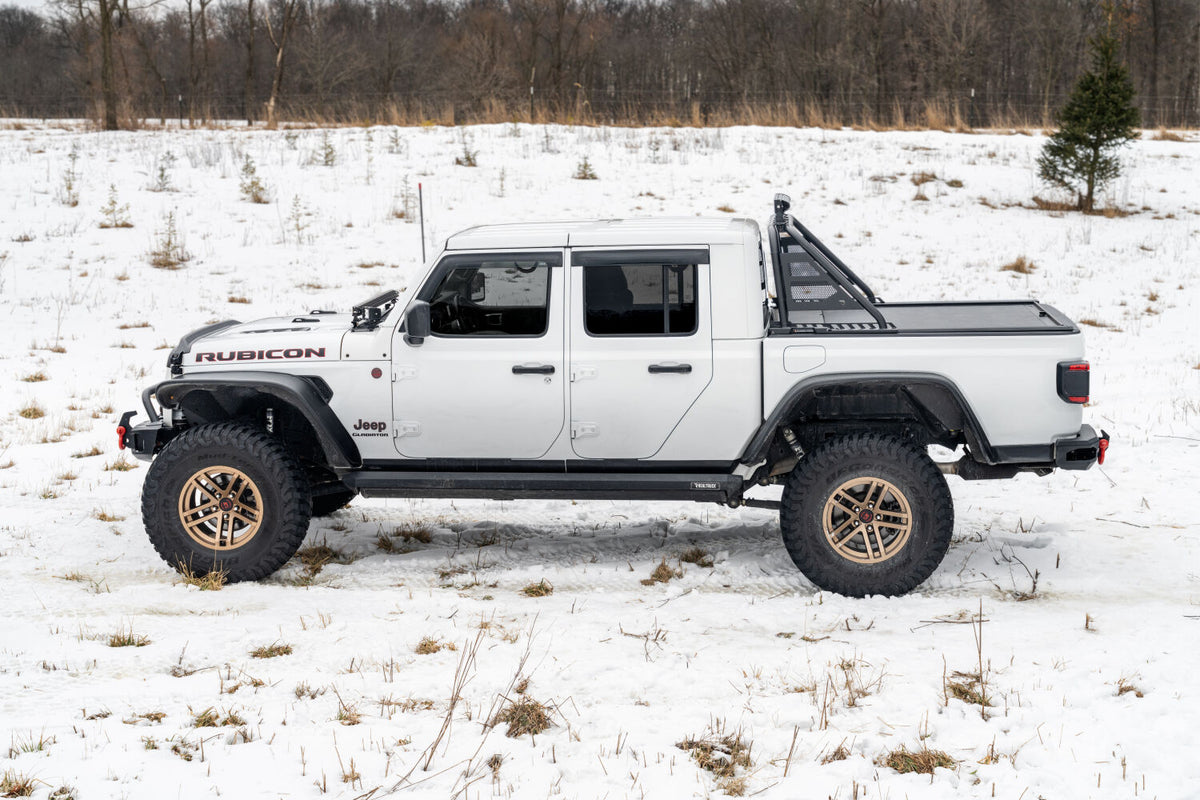 ARC Sports Bar 2020-2024 Jeep Gladiator TX Blk Works with Roll-N-Lock and Rugged Ridge Armis Retractable Bed Cover Only NFab
