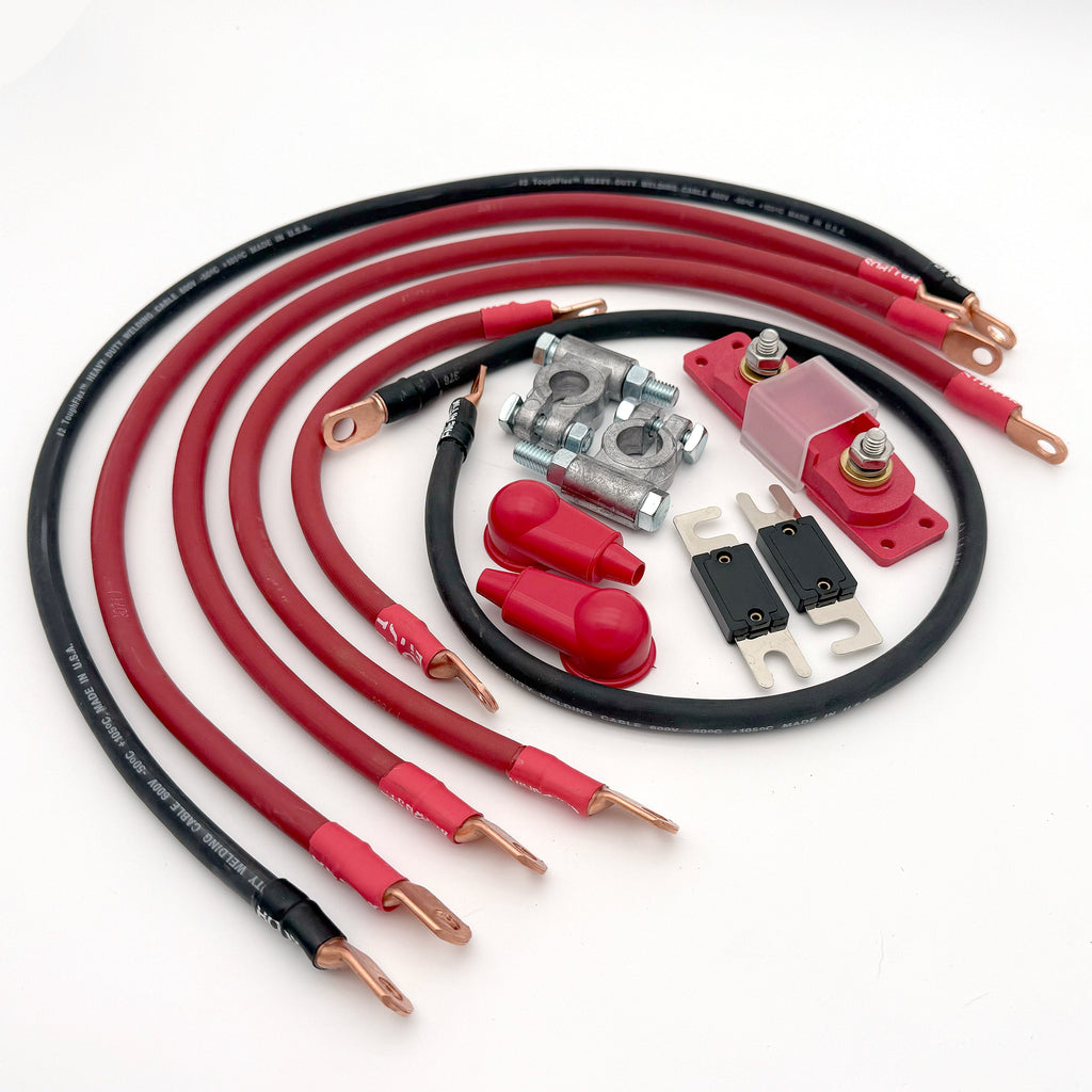 Jeep CJ Battery Cable Kit 4 Gauge Battery Cable AMC V8 Big7Kits