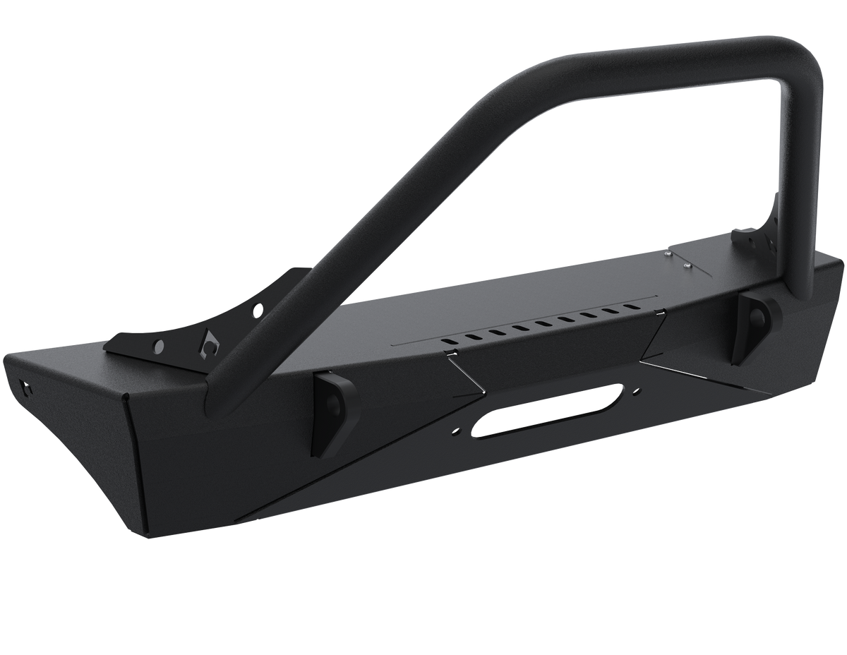 JL,JT,JK Sentinel Front Bumper No Winch Cover - Black Powder Coat Artec Industries