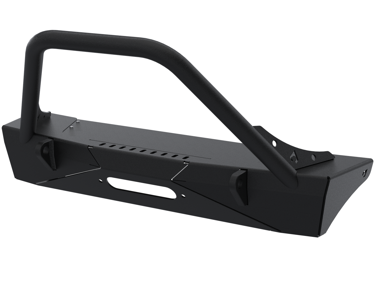 JL,JT,JK Sentinel Front Bumper No Winch Cover - Black Powder Coat Artec Industries