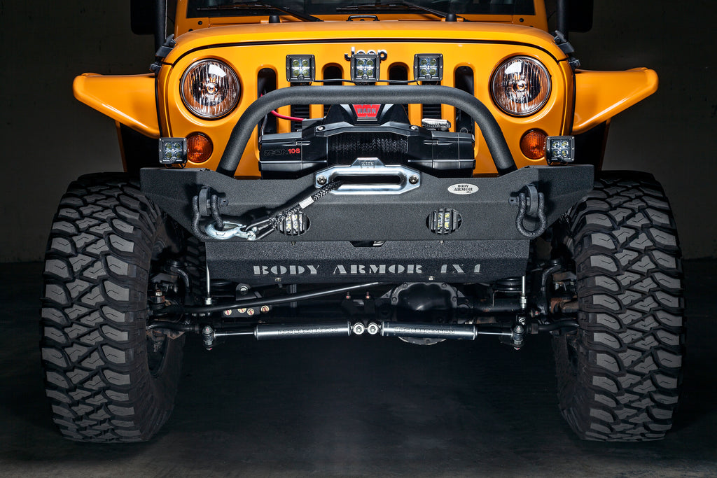 2007-2018 Jeep Wrangler JK Front Bumper Mid-Stubby Body Armor 4X4