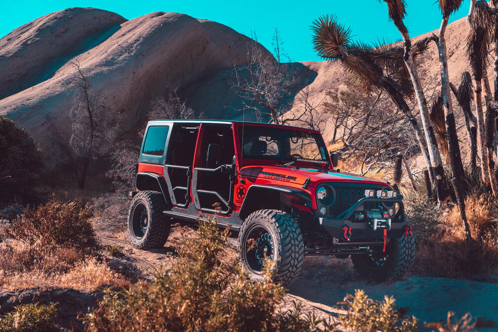 2007-2018 Jeep Wrangler JK Tube Doors Front, Pair Body Armor 4X4