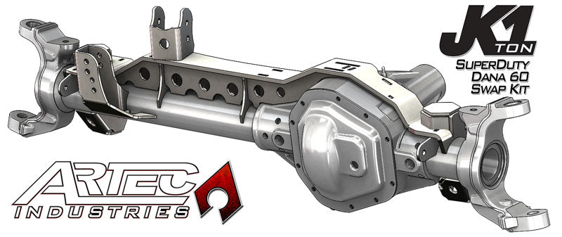JK 1 Ton Superduty 99-04 Front Dana 60 Swap Kit Artec Industries